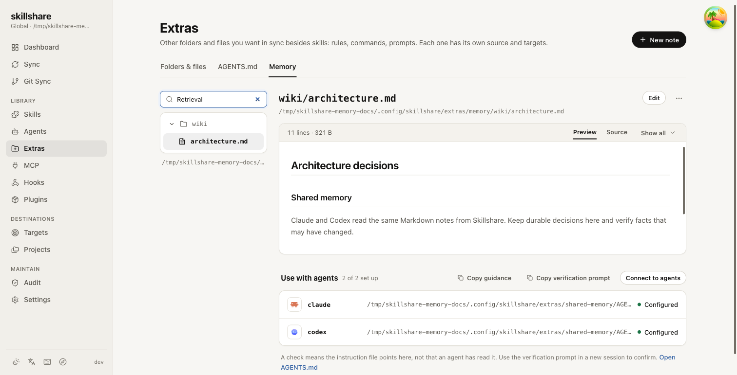 English search returning a nested note